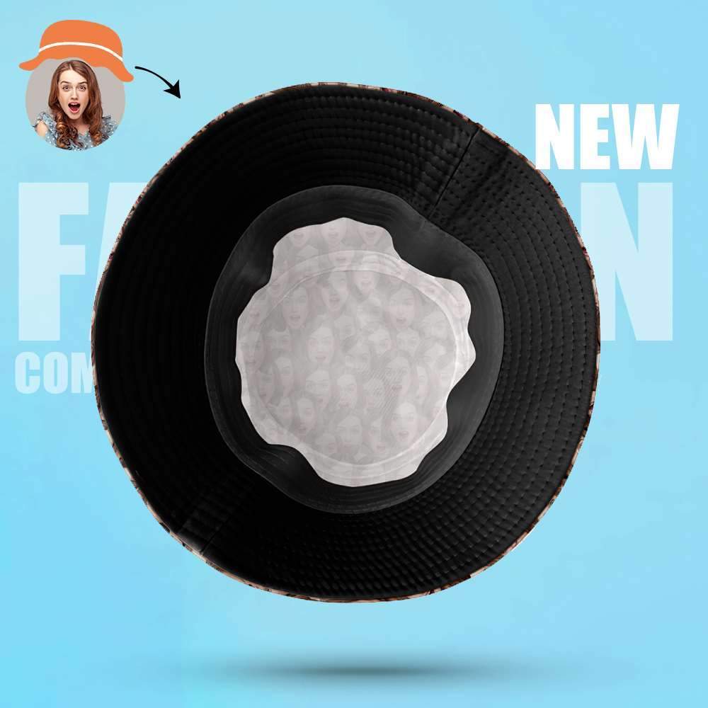 Personalisierte Fotohüte Benutzerdefinierter Gesichts-bucket-hut Personalisierter Hut Keine Mindestgesichtsgeschenke - CustWitDE