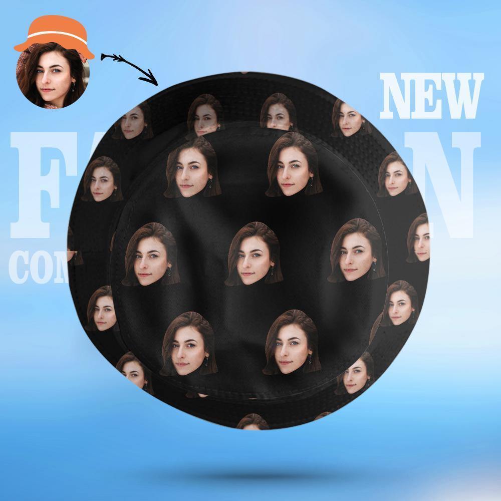Benutzerdefinierter Bucket Hat Print Bucket Hats Personalisiertes Hutgesicht Geschenke Für Freundin - CustWitDE