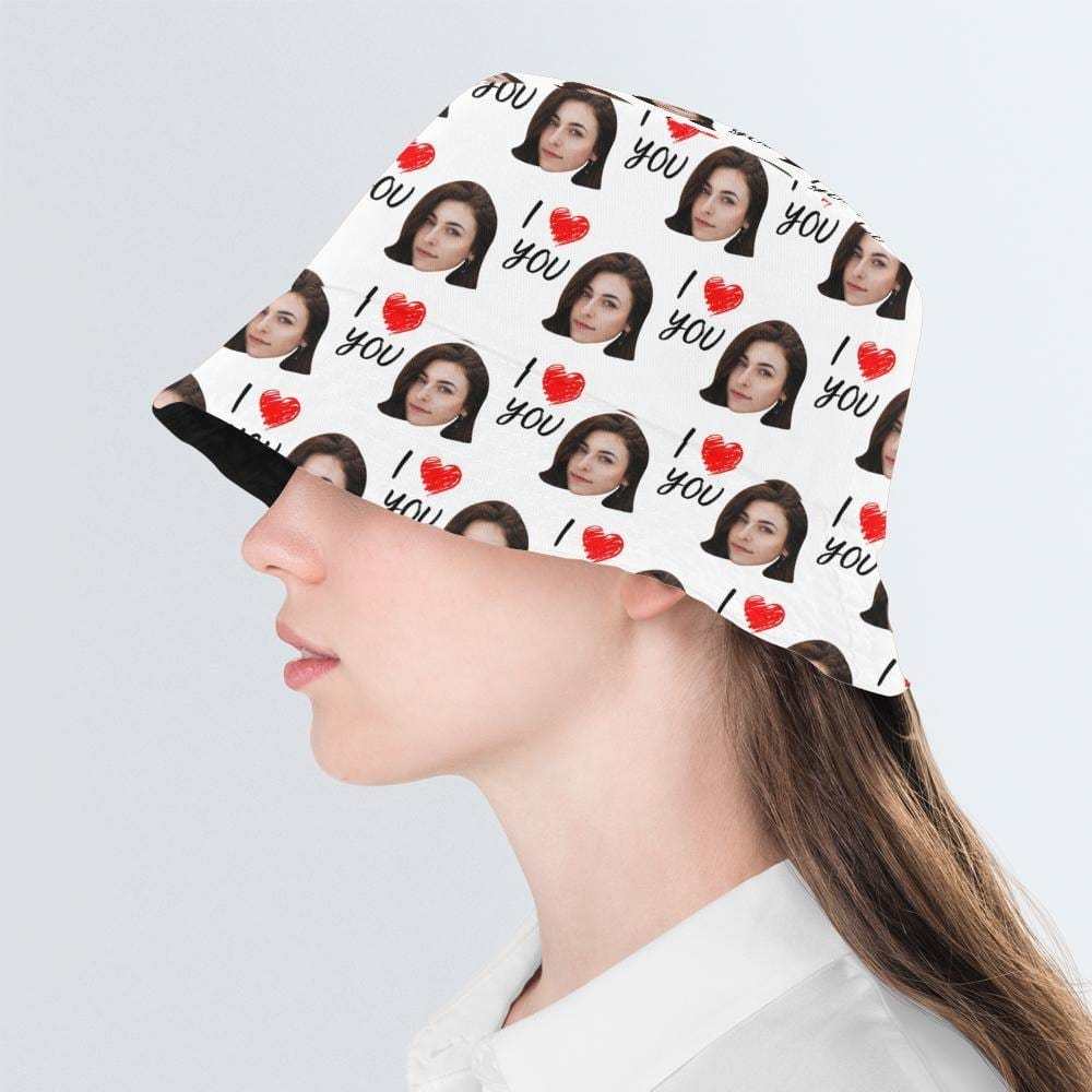 Benutzerdefinierter Bucket Hat Personalisierte Fotohüte Benutzerdefinierte Bedruckte Hüte Sommergeschenke - CustWitDE