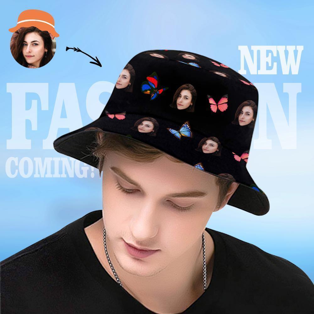 Benutzerdefinierter Bucket Hat Personalisierte Fotohüte Benutzerdefinierte Bedruckte Hüte Sommergeschenke - CustWitDE