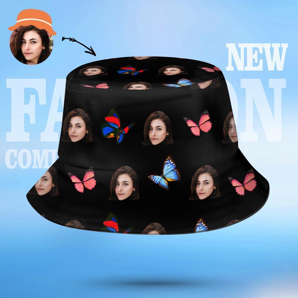 Benutzerdefinierter Bucket Hat Personalisierte Fotohüte Benutzerdefinierte Bedruckte Hüte Sommergeschenke - CustWitDE