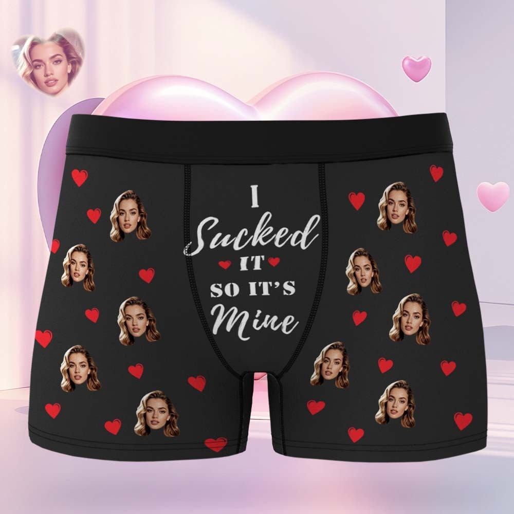 Personalisierte Gesichtsboxershorts Benutzerdefinierte Fotounterwäsche