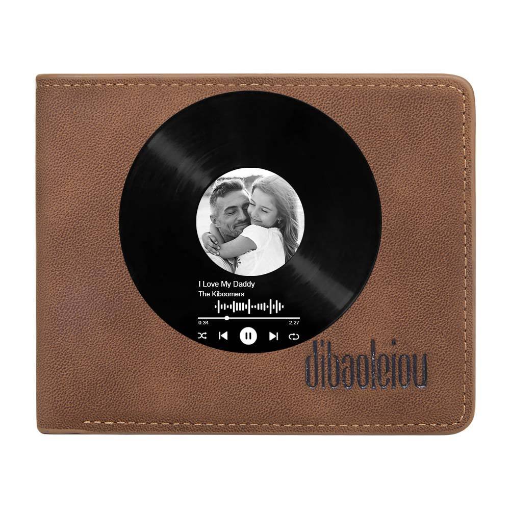 Personalisierte Foto-geldbörse Mit Spotify-musik Als Geschenk Für Ihn - CustWitDE