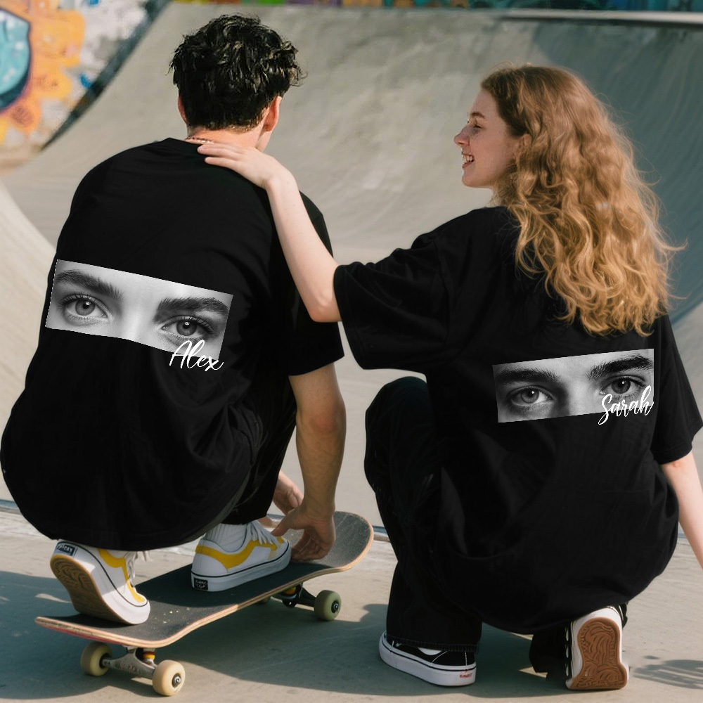 Personalisiertes Augen-Design T-Shirt – Einzigartiger, künstlerischer Look für Modefans