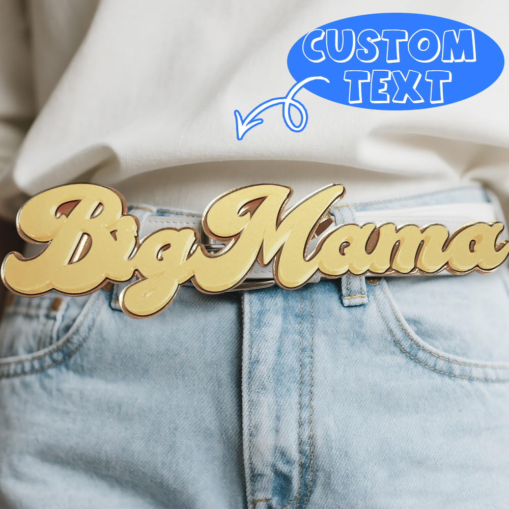 Benutzerdefinierte Namensschild Gürtelschnalle Personalisierte Gürtelverschluss Beeindruckende Gürtelclip