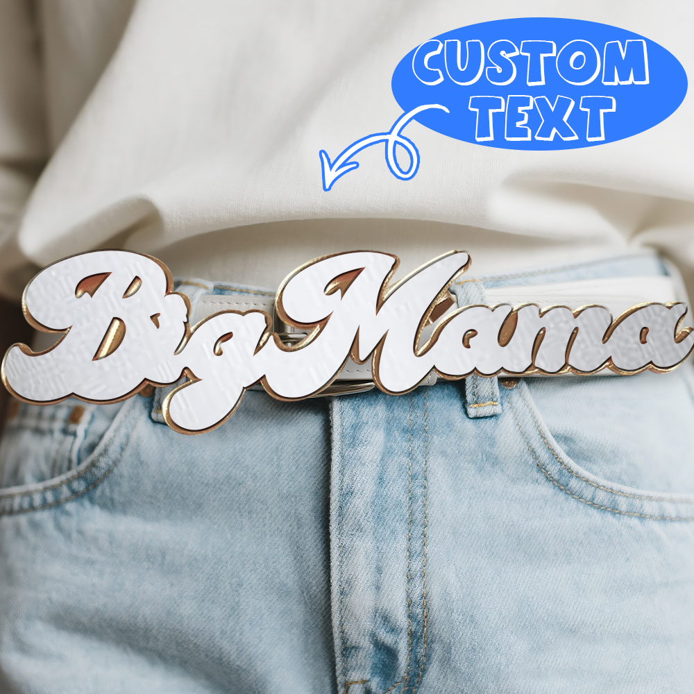 Benutzerdefinierte Namensschild Gürtelschnalle Personalisierte Gürtelverschluss Beeindruckende Gürtelclip