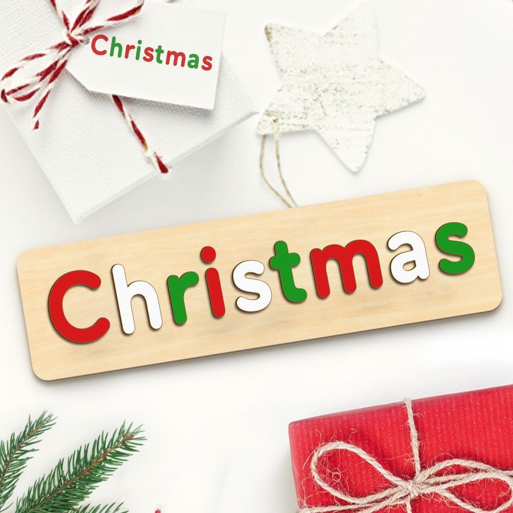 Personalisiertes Namenspuzzle Aus Holz – Individuelles Namenspuzzle-spielzeug Für Kleinkinder - CustWitDE