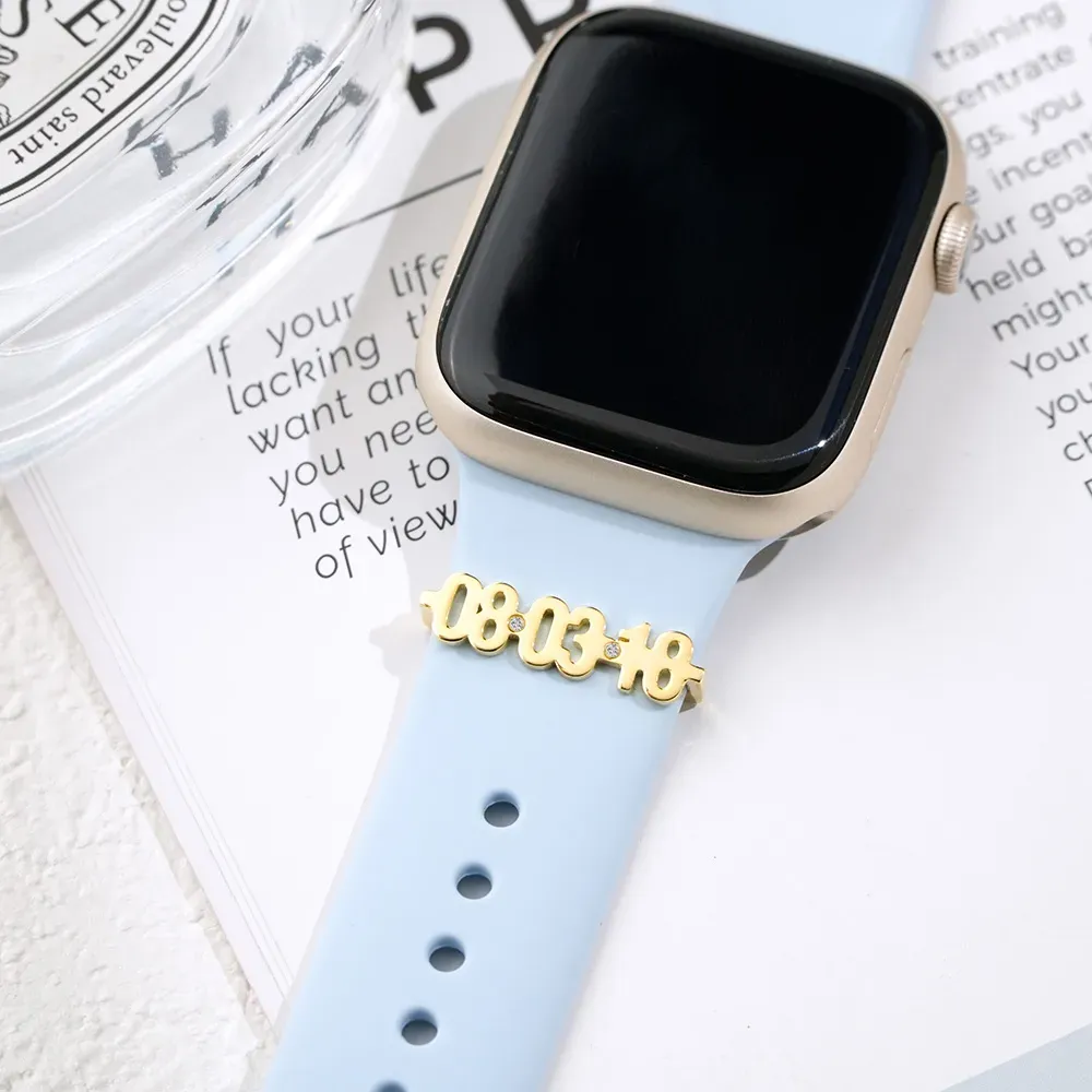 Personalisierter Uhrenarmband-charm, Uhrenschmuck Mit Datum