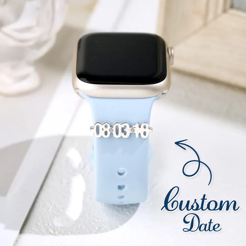 Personalisierter Uhrenarmband-charm, Uhrenschmuck Mit Datum