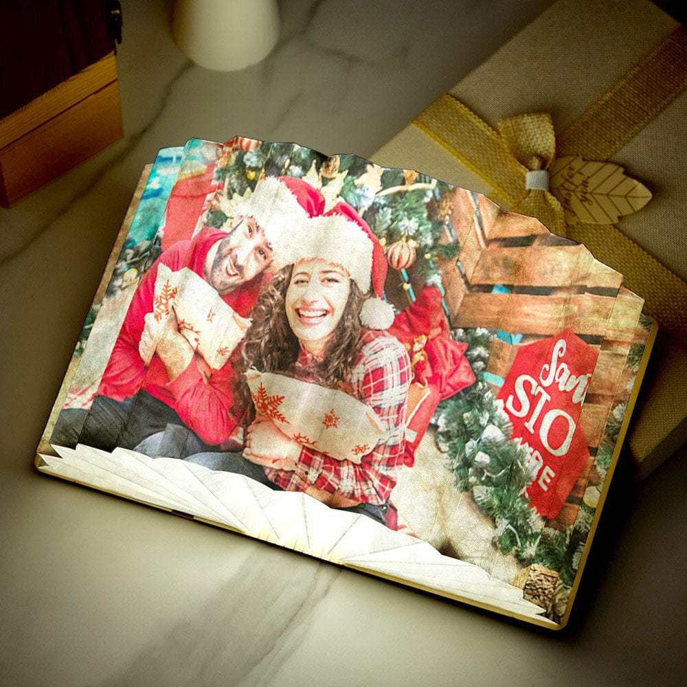 Benutzerdefinierte Fotobuchlampe Weihnachtsgeschenke Personalisierte Wohndekoration - CustWitDE