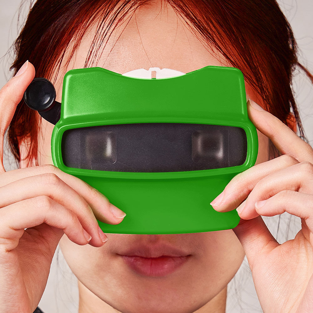 Benutzerdefinierter Grüner 3d-sucher Und Spule, Personalisiertes Geschenk Mit Ihren Eigenen Fotos, Text- Und Fotobetrachter, Mehrere Filme Verfügbar, Geschenke Für Die Familie - CustWitDE