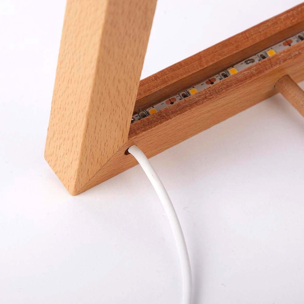 Personalisierter Foto- Und Text-lichtrahmen Aus Acryl Zum Vatertag – Personalisiertes Geschenk Mit Warmem Led-licht - CustWitDE