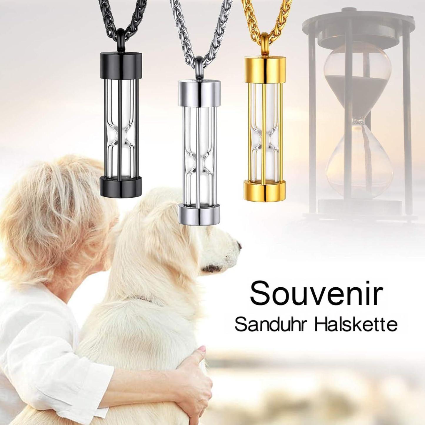 Personalisierte Namenskette – Sanduhr Anhänger Erinnerungsgeschenk Für Frauen & Männer