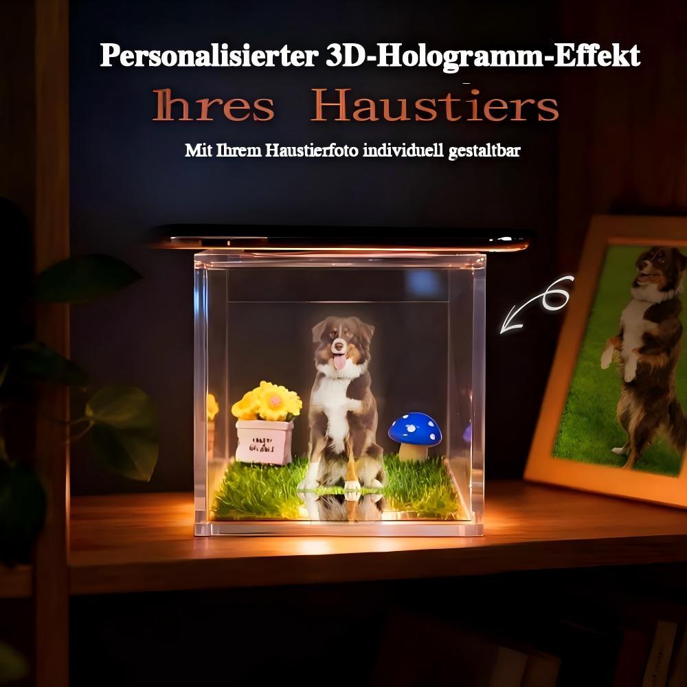 Digitales Hologramm-Haustierhaus – Personalisierte Gedenkstätte für Ihr Tier