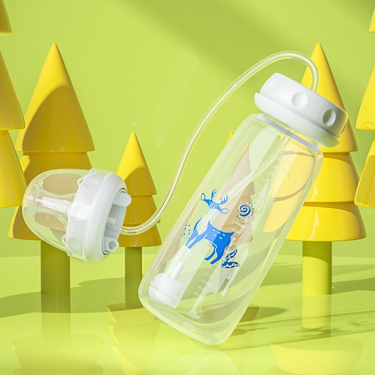 240 Ml Freihändige Babyflasche Mit Standardhals – Selbstfütterungsflasche Für Neugeborene Und Kleinkinder (5,8 X 14,7 Cm) - CustWitDE