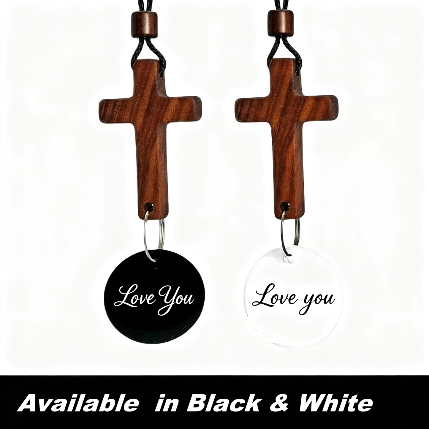 Décoration De Voiture En Croix Biblique NFC - Citation Inspirante « je Suis Toujours Avec Toi »