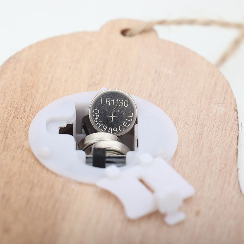 Décorations De Noël Cloche De Noël Étoile Sapin De Noël Coffret Cadeau Ornements En Bois Pendentif Décoratif Avec Lumière