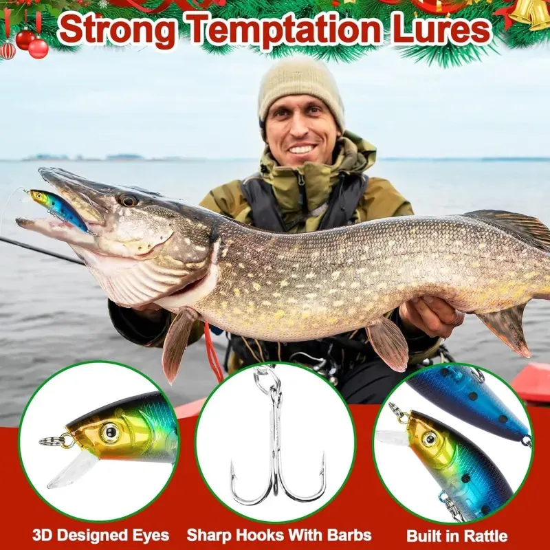 Fishing Gear Blind Box Countdown Calendar Surprise Gift for Anglers