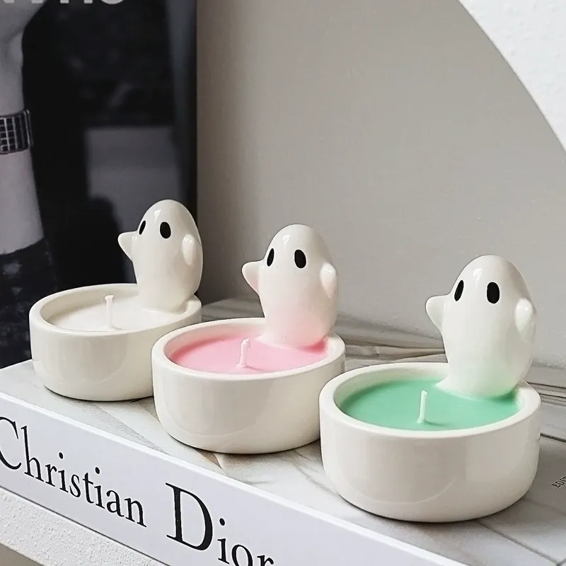 Bougeoirs En Céramique Avec Texte Personnalisé, Motif Chat, Uniquement En Céramique