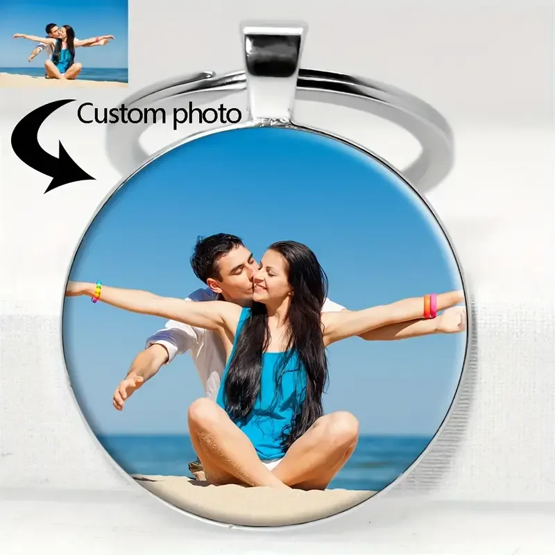 Personalized Photo Keychain - Unique Gift with Your Favorite Image For Family Friends