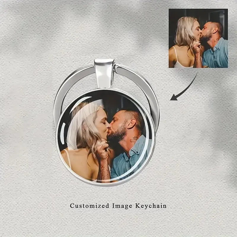 Personalized Photo Keychain - Unique Gift with Your Favorite Image For Family Friends