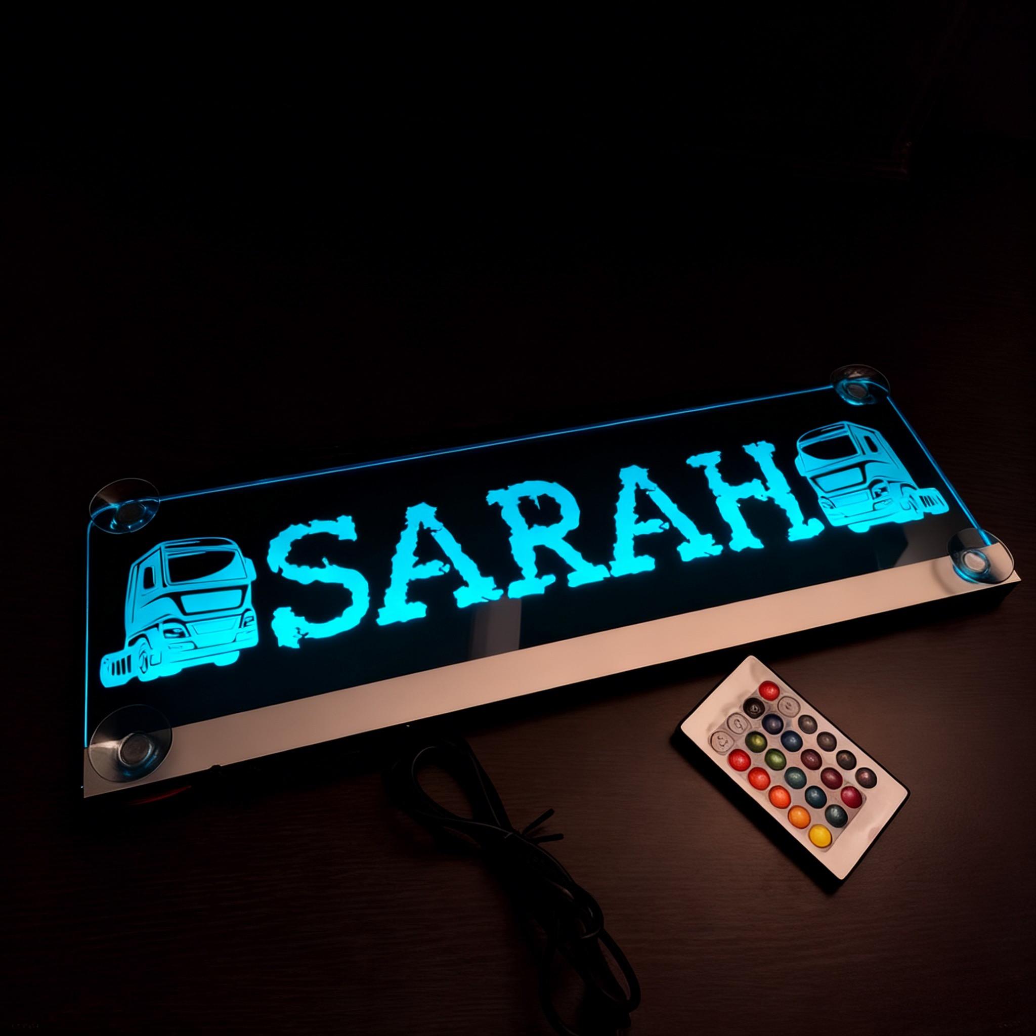 Plaque Signalétique Led Pour Camion Avec Ventouse Et Design Personnalisé