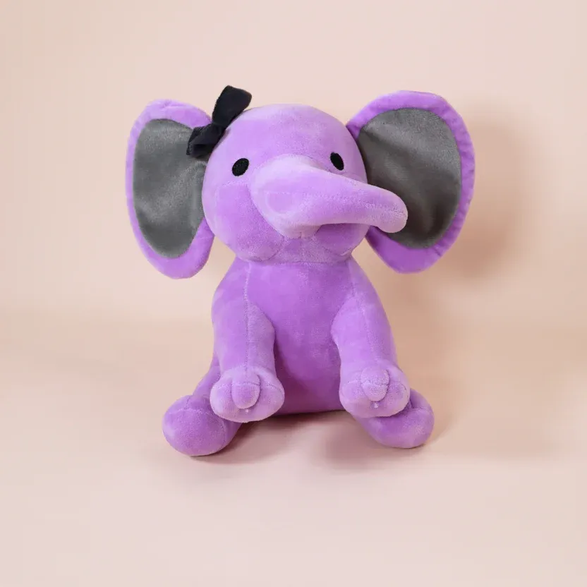 Personalized Birth Stats Elephant – Baby Comfort Plush Toy