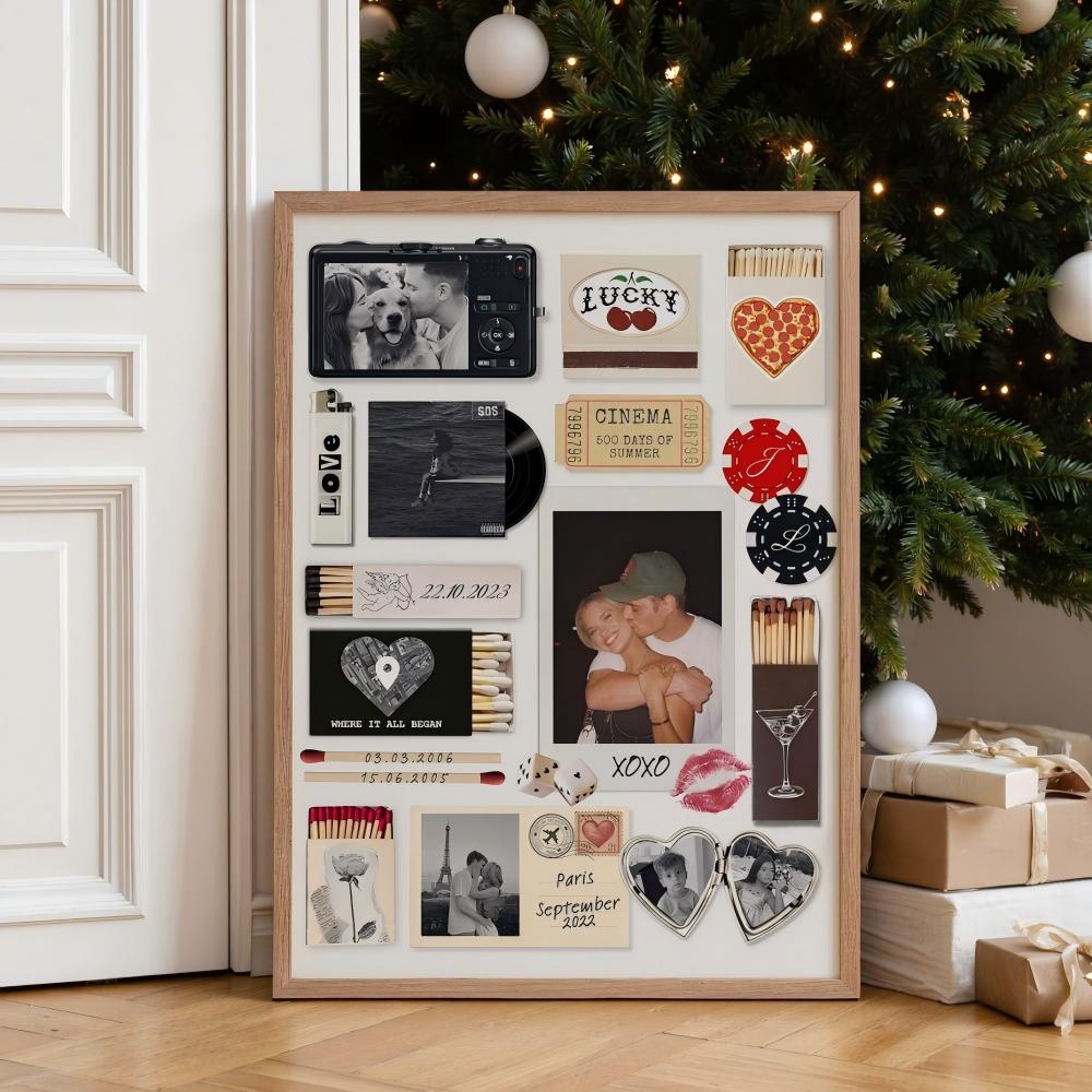 Cadre Photo Personnalisé Pour Boîte D'allumettes – Présentoir À Souvenirs Personnalisé Pour Anniversaire Et Saint-valentin