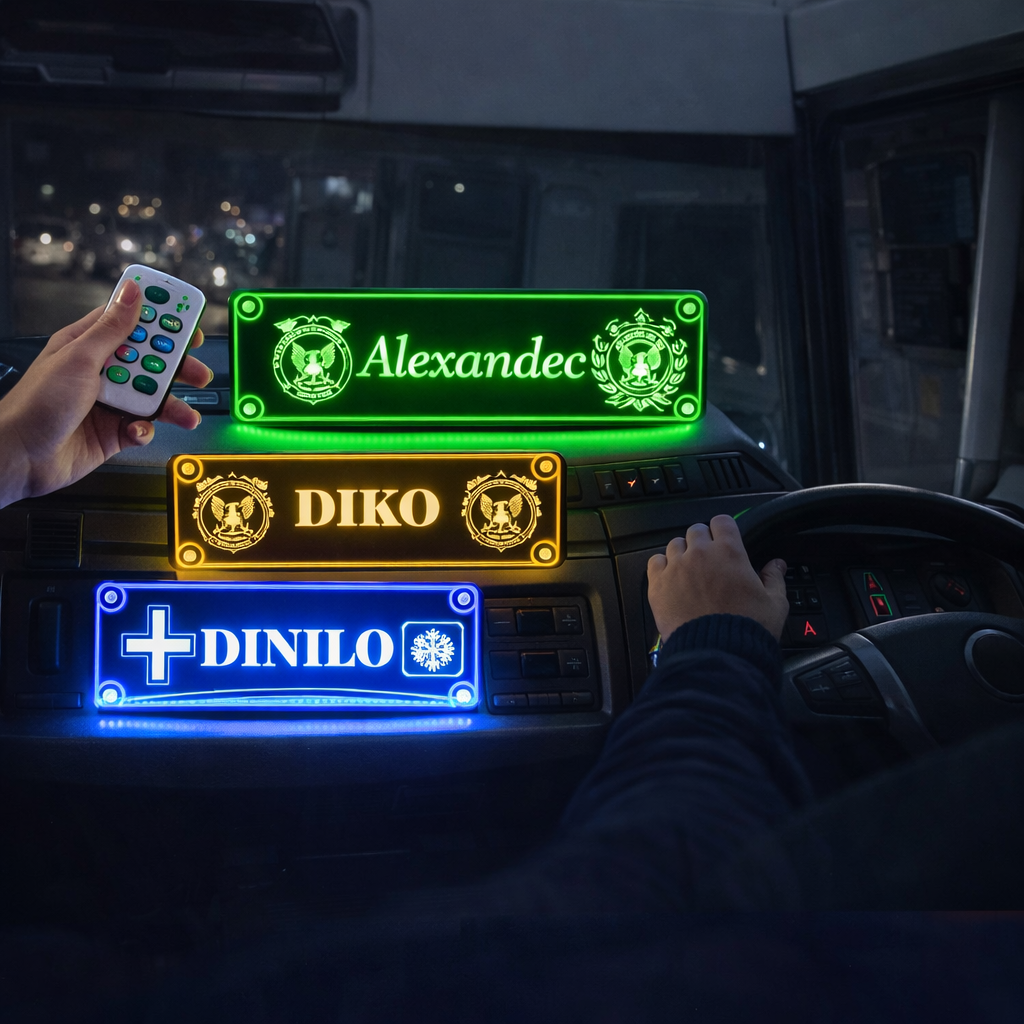 Plaque Signalétique Led Personnalisée Pour Voiture Led Camion : Personnalisez Votre Véhicule Avec Style