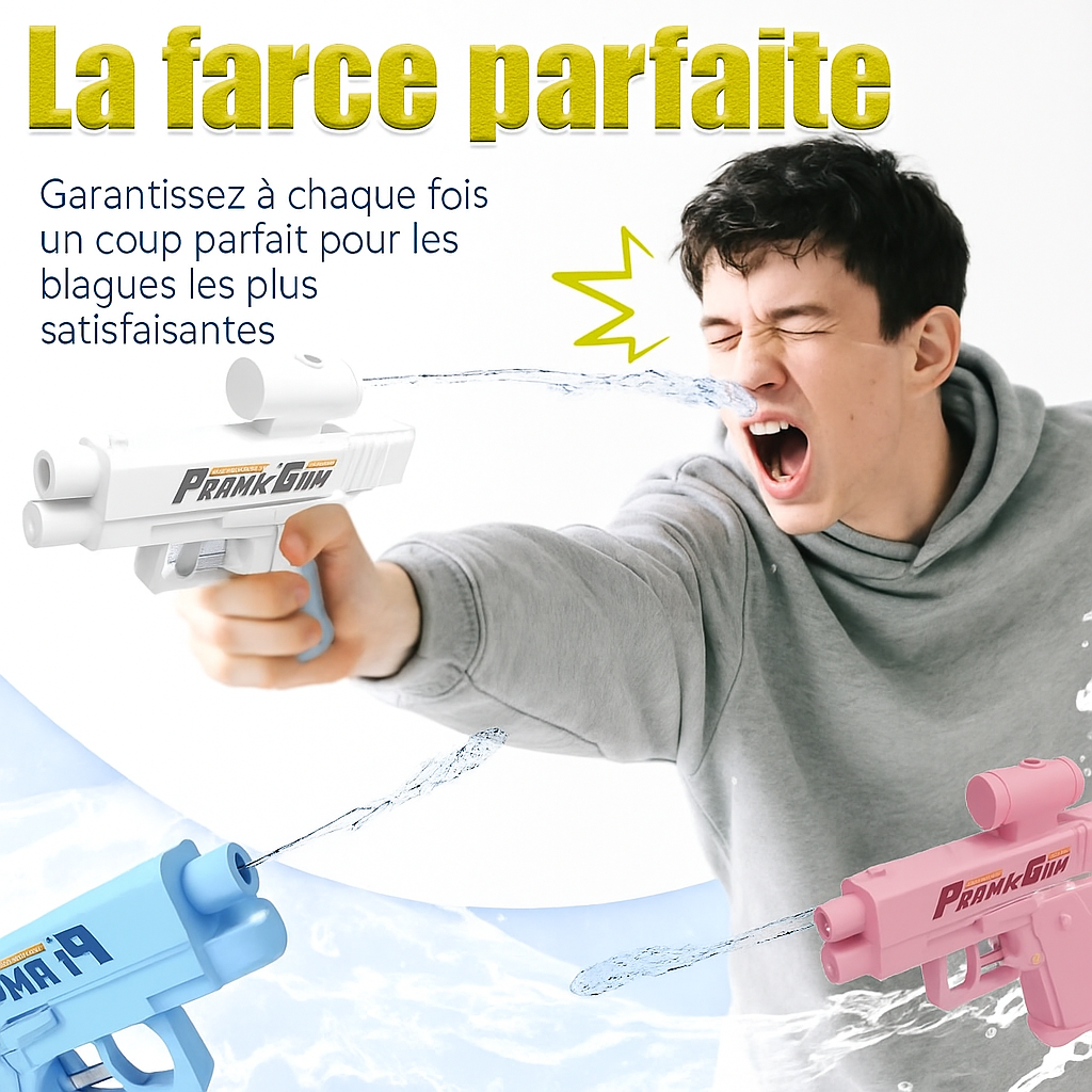 Pistolet À Eau Farceur, Pistolets À Eau Inversés Pulvérisant De L'avant Vers L'arrière, Cadeaux Fantaisie Idéaux Pour Les Amis