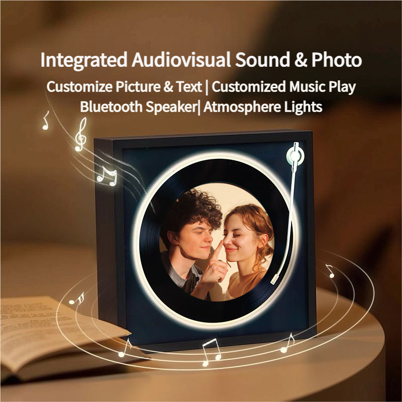 Custom Music Fridge Magnet with Light & Bluetooth Speaker That Plays M