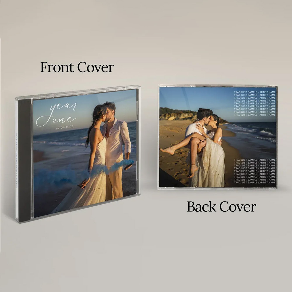 Custom CD & Jewel Case 5/16 Songs Custom CD Mixtape | Personalized Custom CD Album, Valentines, Anniversary Wedding Gift