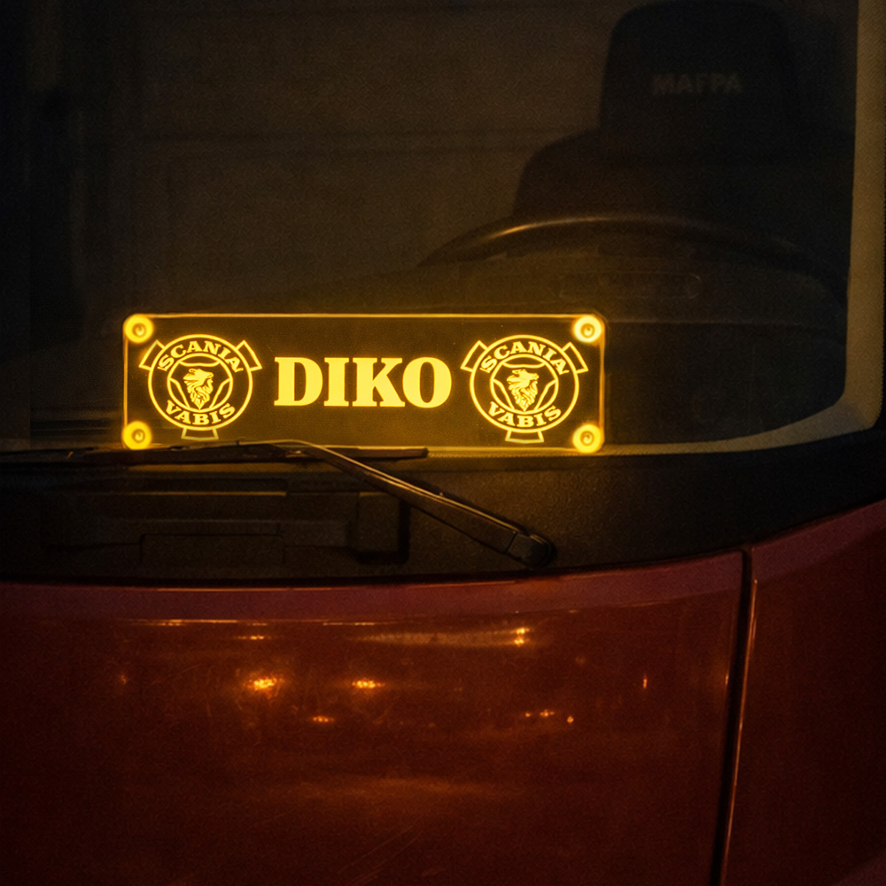 Plaque Signalétique Led Pour Camion Avec Ventouse Et Design Personnalisé