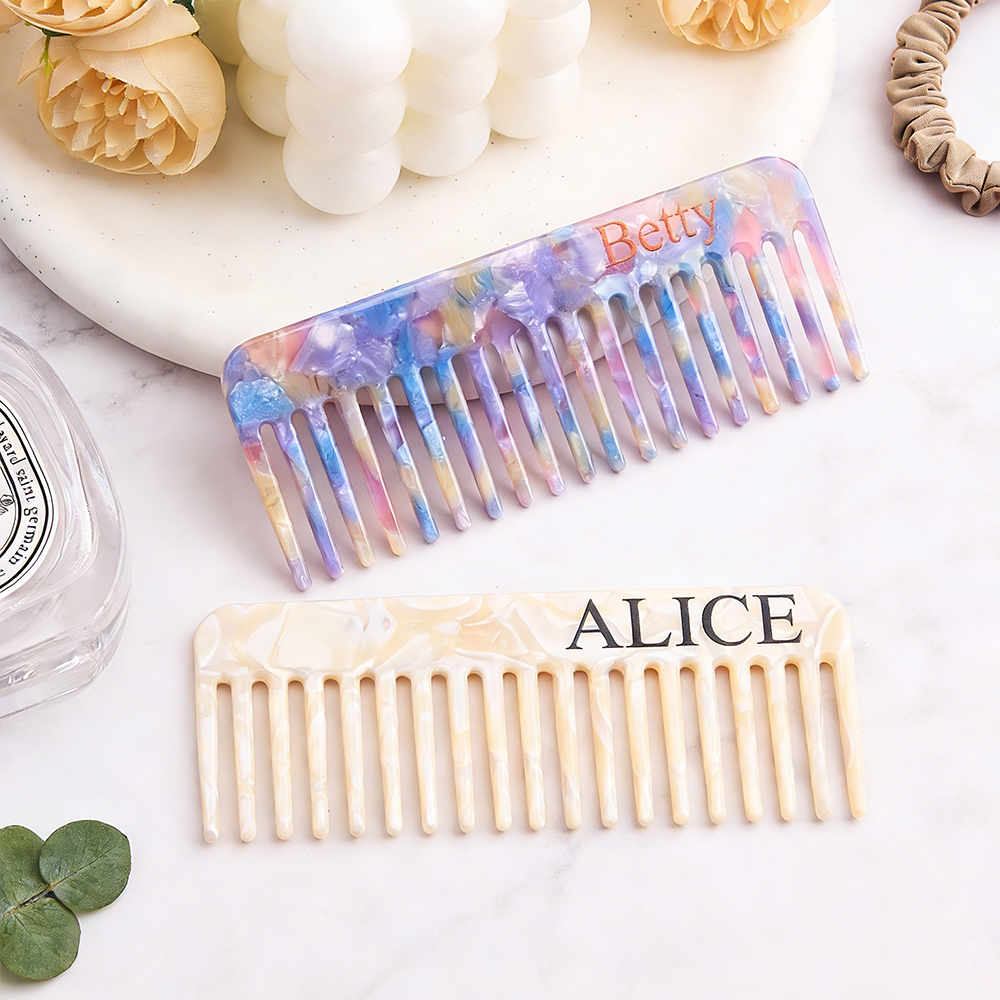 Peigne Antistatique À Cheveux Personnalisé Avec Nom Et Initiale, Cadeau De Demoiselle D'honneur, Cadeau De Noël