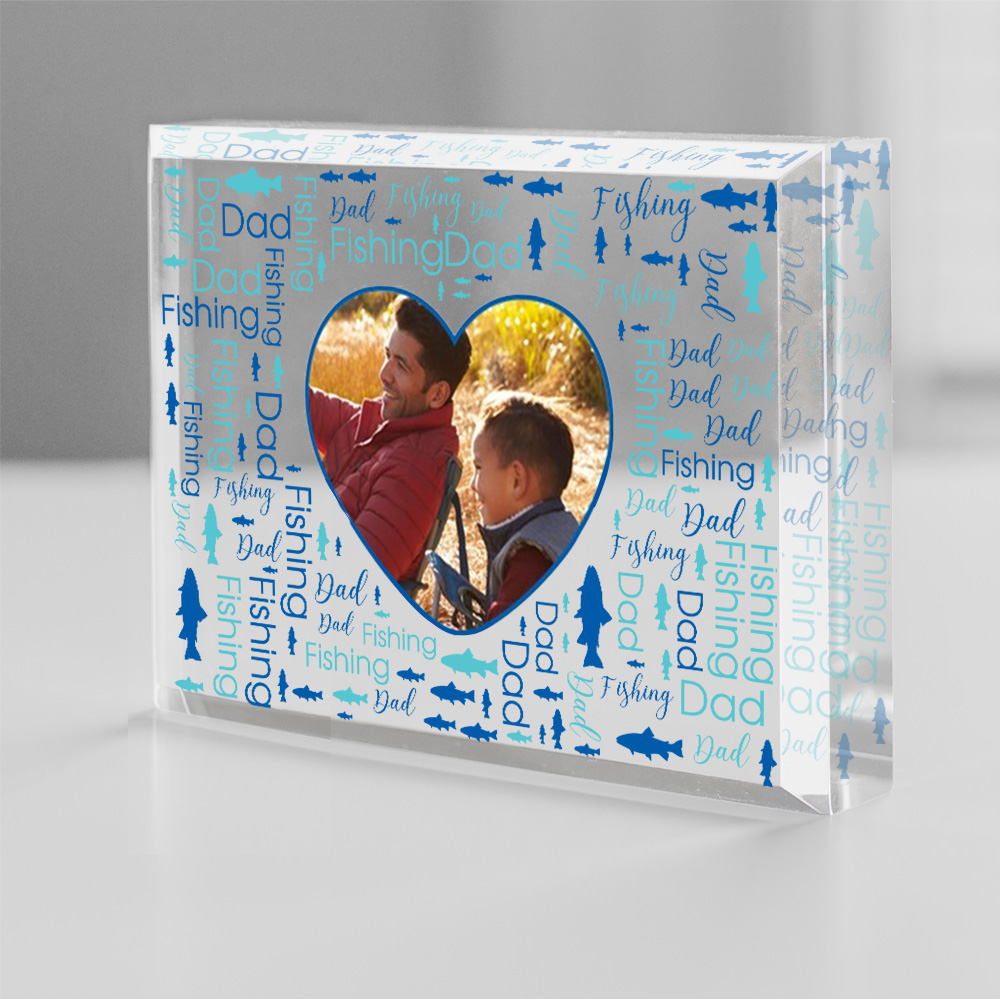 Grand Format Personnalisé Avec Photo, Inscription « Maman » Ou « Papa », En Acrylique, Souvenir, Cadeau Pour La Fête Des Mères Et Des Pères