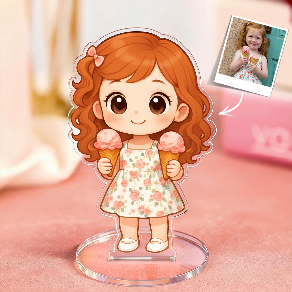 Présentoir Acrylique Personnalisé Style Anime Avec Photo, Cadeau Idéal Pour La Famille Ou Un Couple.