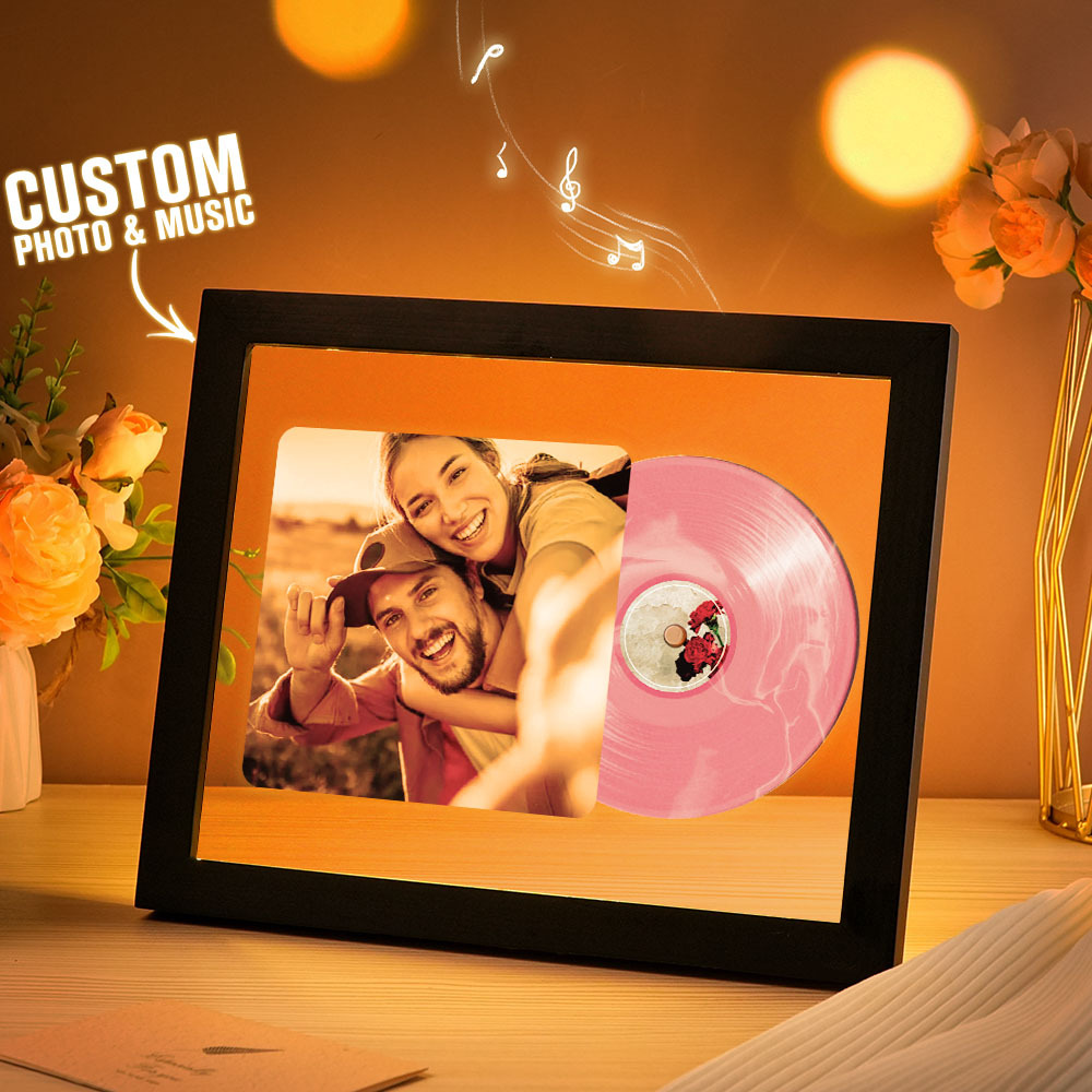 Music Photo Frame Night Lights Music Desk Decor That Plays Music Without Cell Phone Multiple Styles Couple Gifts