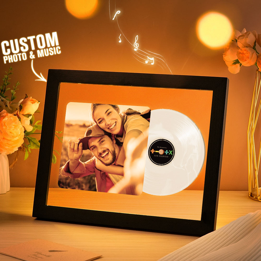 Music Photo Frame Night Lights Music Desk Decor That Plays Music Without Cell Phone Multiple Styles Couple Gifts