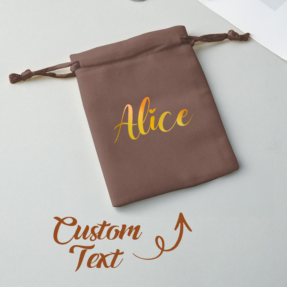 Velvet Bag-Coffee Brown-7*9cm