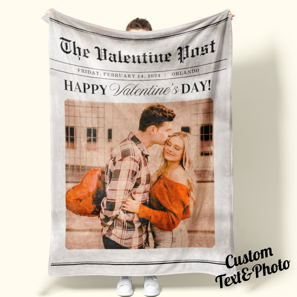 Couverture Journal Personnalisée Avec Photo Et Texte Pour Couple, Couverture De Saint-valentin - CustWitFR