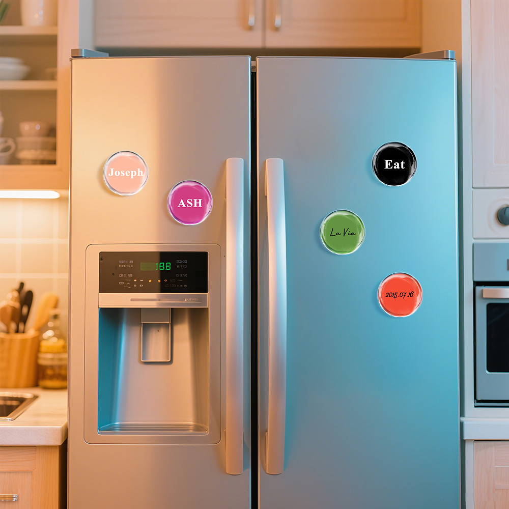 Custom Text Magnet Personalized Name Date Fridge Magnet