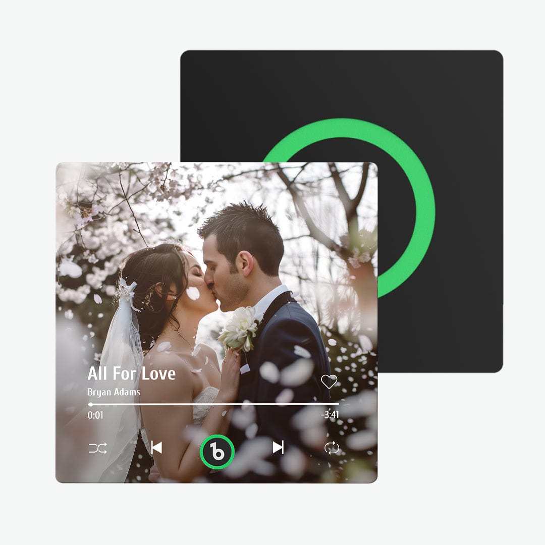 Aimant De Réfrigérateur Musical Personnalisé, Nouvelle Mise À Niveau 4.0, Cadre Coloré, Album, Aimant De Réfrigérateur, Autocollant Mural De Musique, Mouvement Musical Pouvant Être Joué, Cadeau De Mariage - CustWitFR