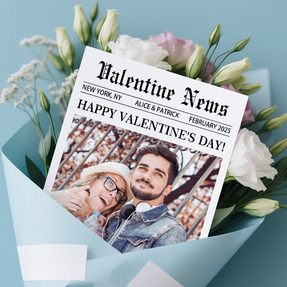 Affiche De Journal Personnalisée « soyez Ma Saint-valentin », Publication Cupidon, Publication De Journal De La Saint-valentin, Surprise Pour Petite Amie, Petit Ami - CustWitFR