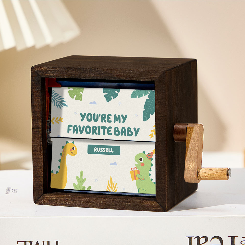 Cadre De Flipbook Personnalisé Pour Enfants, Album Photo Mécanique À Manivelle Avec Couvertures, Cadeau Pour Enfants - CustWitFR