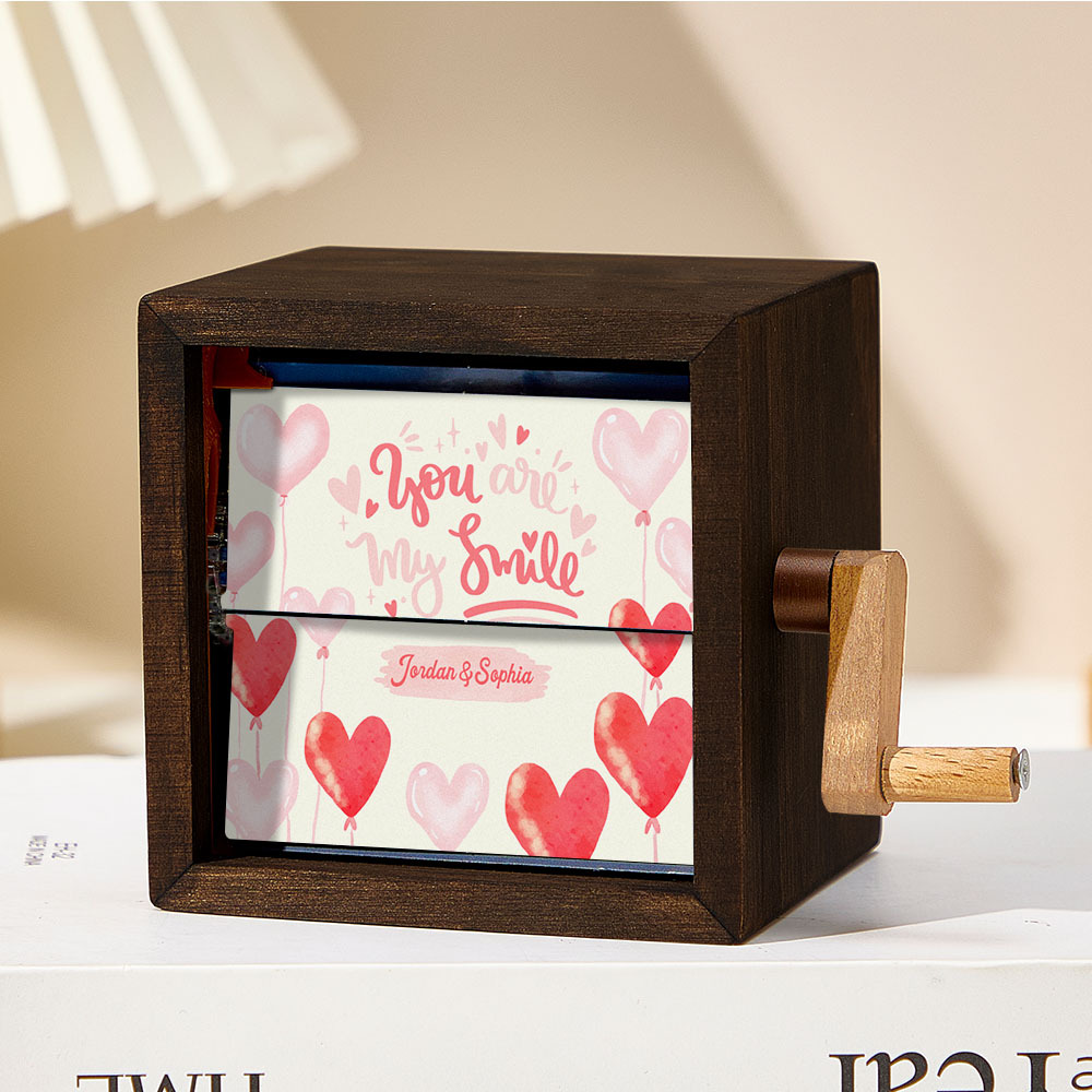 Album Photo Personnalisé À Manivelle Avec Cadre Pour Histoire D'amour, Album Photo Mécanique À Manivelle Avec Couvertures, Cadeau Pour Couple - CustWitFR