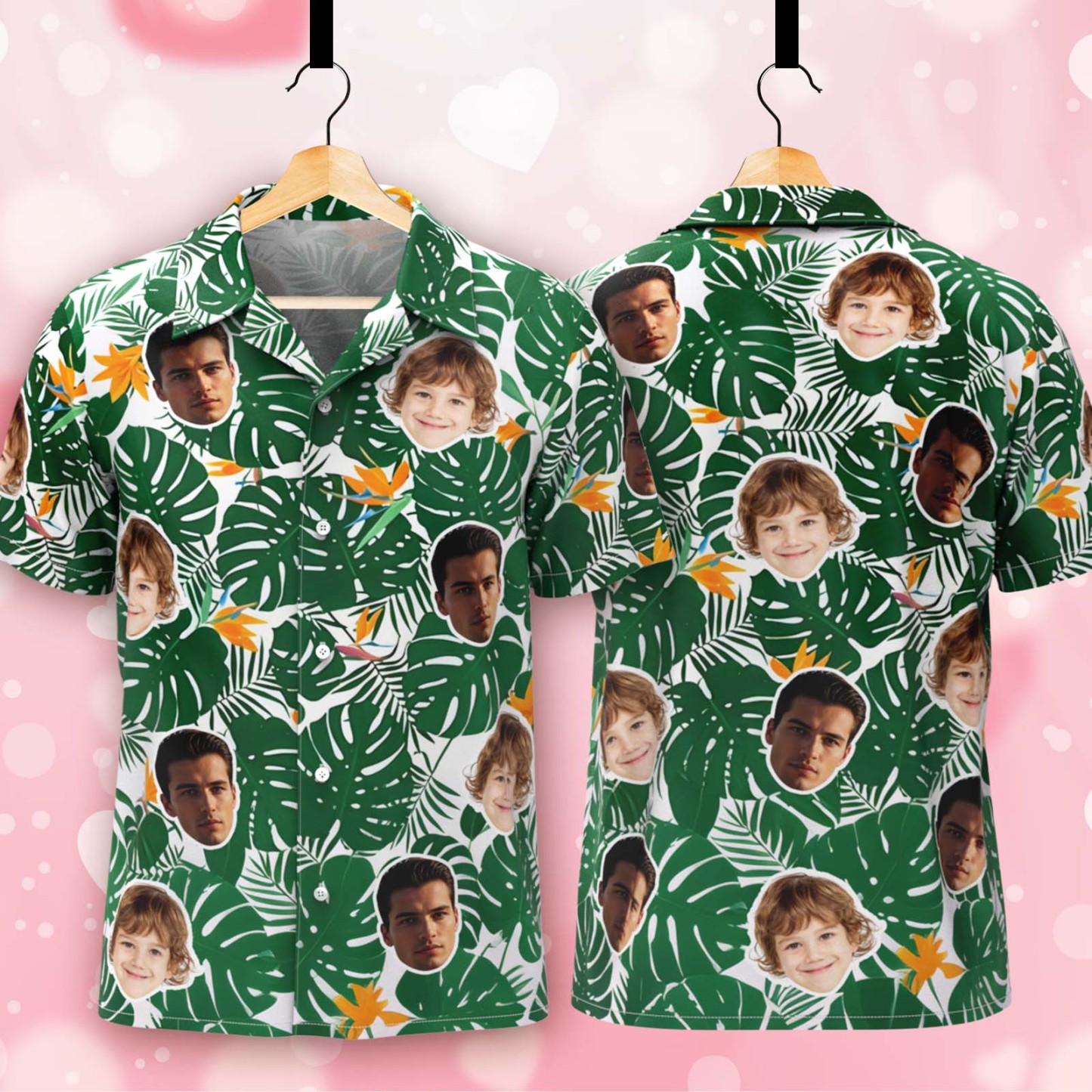 Chemise Hawaïenne Personnalisée, Chemise Personnalisée Avec Photo De Visage D'animal De Compagnie, Chemise Parfaite Pour La Fête Des Pères - CustWitFR