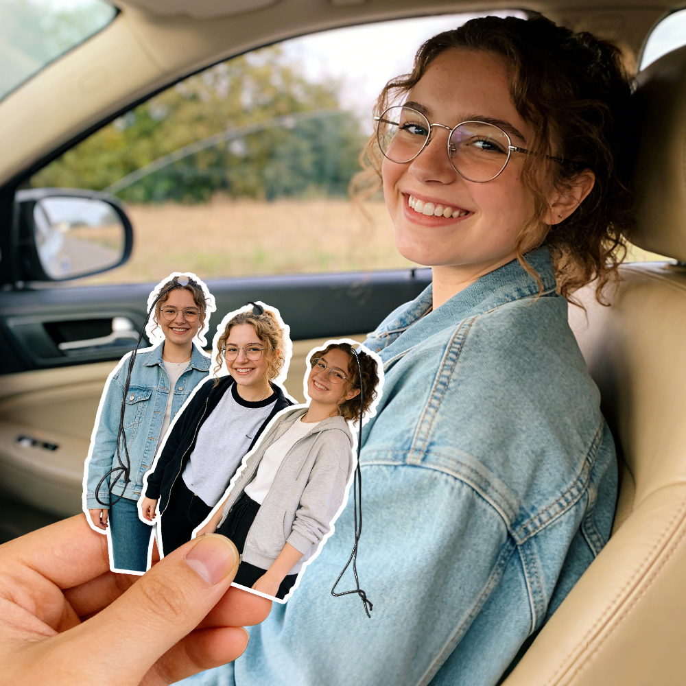 Custom Photo Car Air Freshener Personalized Couple Gift Custom Air Freshener Christmas Gift