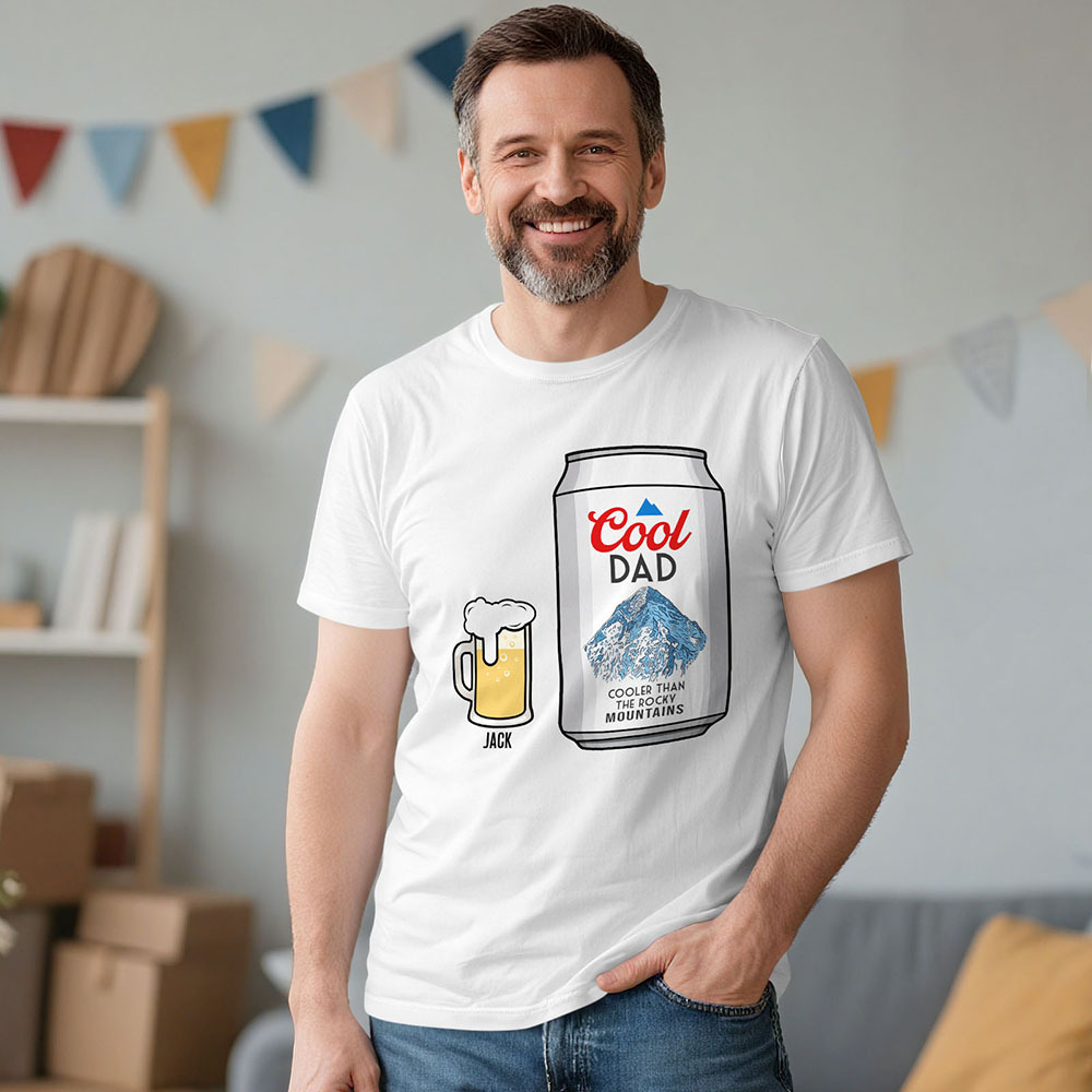 Personalized Dad Needs A Cold Beer T-shirt Gift For Best Dad Father's Day Gift