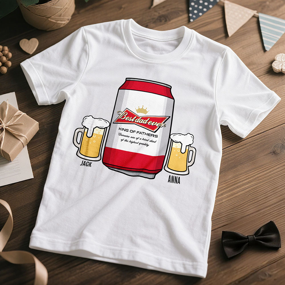 Personalized Dad Needs A Cold Beer T-shirt Gift For Best Dad Father's Day Gift