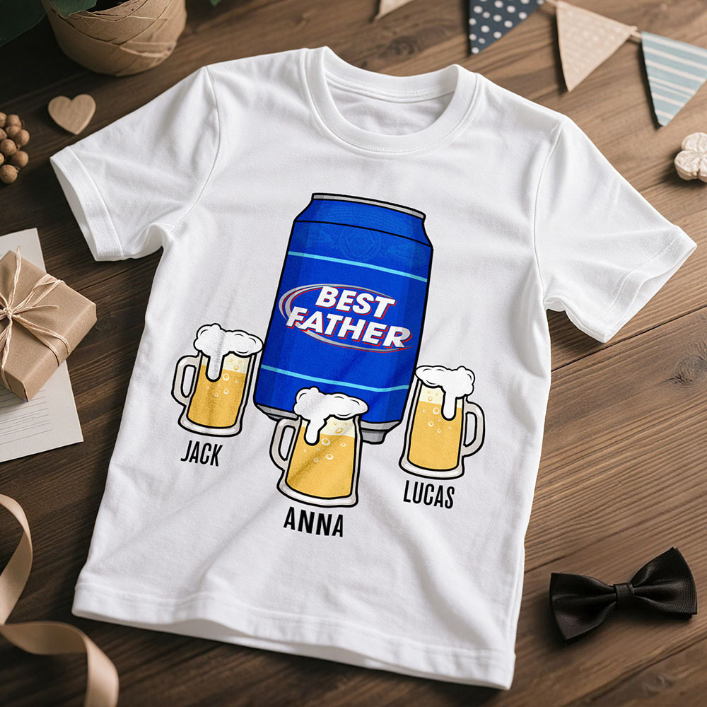 Personalized Dad Needs A Cold Beer T-shirt Gift For Best Dad Father's Day Gift